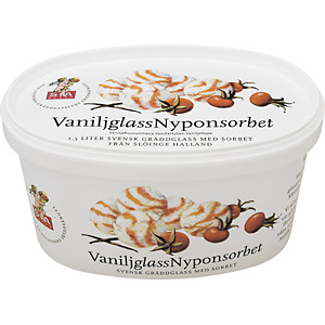 SIA vaniljglass nyponsorbet at Glasskoll.se