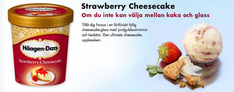 Häagen-azs Strawberry Cheesecake - Glasskoll.se